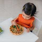 Silicone Baby Bib | Orange