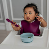 Silicone Baby Bib | Beet