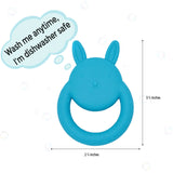 Bunny Teether || Kira | Buy Silicone Teethers and Teethers + Clips for Babies from bünky
