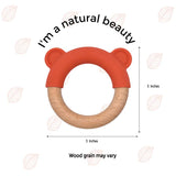 Bear Teether || Dane | Buy Silicone + Wood Teethers and Teethers + Clips for Babies from bünky