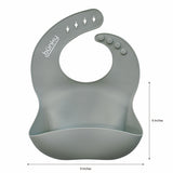 Silicone Bib | Sage | Buy 100% Silicones and Mealtime for Babies from bünky