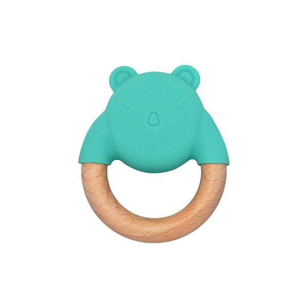 Bear Teether || Juju | Buy Silicone + Wood Teethers and Teethers + Clips for Babies from bünky