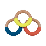 Wood & Silicone 3-Pack Classic Ring | Buy Silicone + Wood Teethers and Teethers + Clips for Babies from bünky