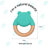 Bear Teether || Juju | Buy Silicone + Wood Teethers and Teethers + Clips for Babies from bünky