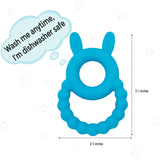 Bunny Teether || Mateo | Buy Silicone Teethers and Teethers + Clips for Babies from bünky