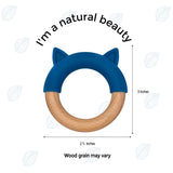 Cat Teether || Dane | Buy Silicone + Wood Teethers and Teethers + Clips for Babies from bünky