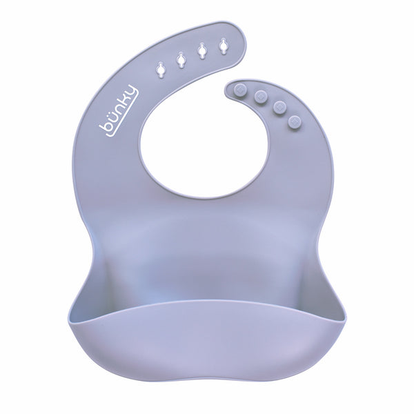 Silicone Bib | Purple | Buy 100% Silicones and Mealtime for Babies from bünky