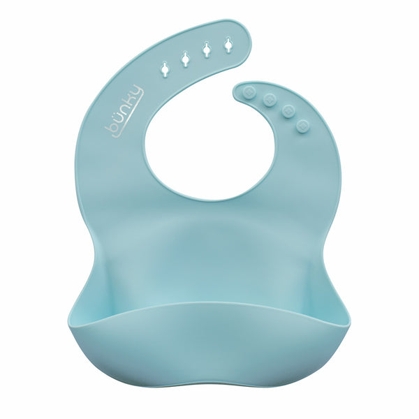 Silicone Bib | Teal | Buy 100% Silicones and Mealtime for Babies from bünky