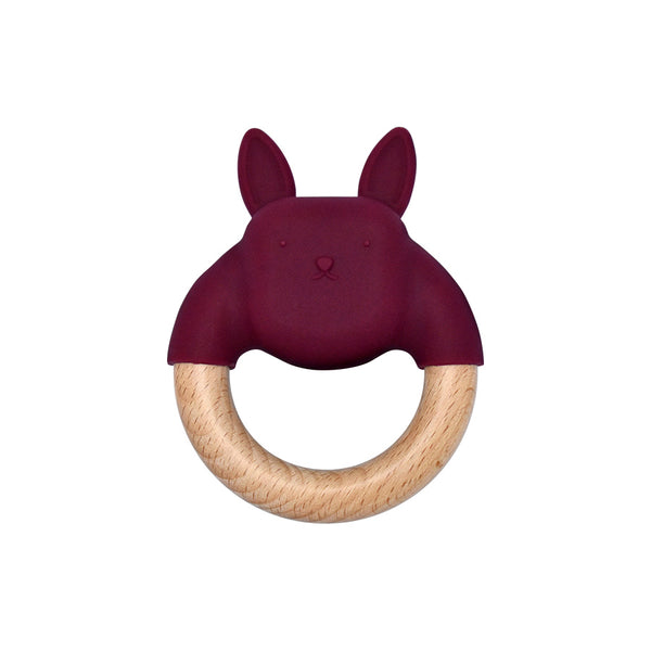 Bunny Teether || Elio | Buy Silicone + Wood Teethers and Teethers + Clips for Babies from bünky