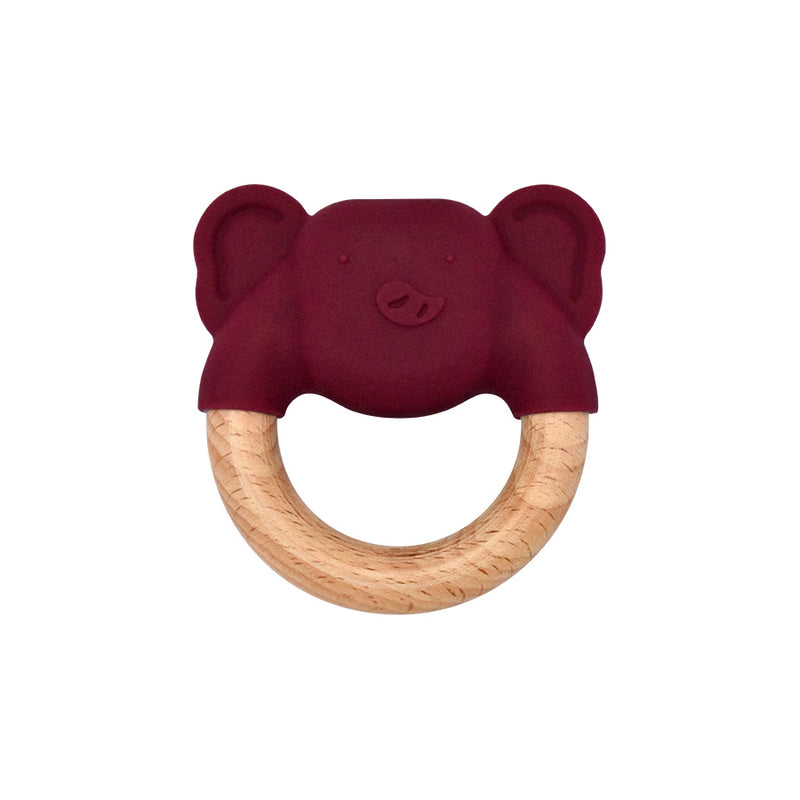 Elephant Teether || Elio | Buy Silicone + Wood Teethers and Teethers + Clips for Babies from bünky