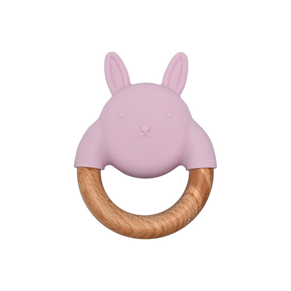 Bunny Teether || Juju | Buy Silicone + Wood Teethers and Teethers + Clips for Babies from bünky