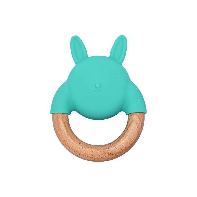 Bunny Teether || Juju | Buy Silicone + Wood Teethers and Teethers + Clips for Babies from bünky