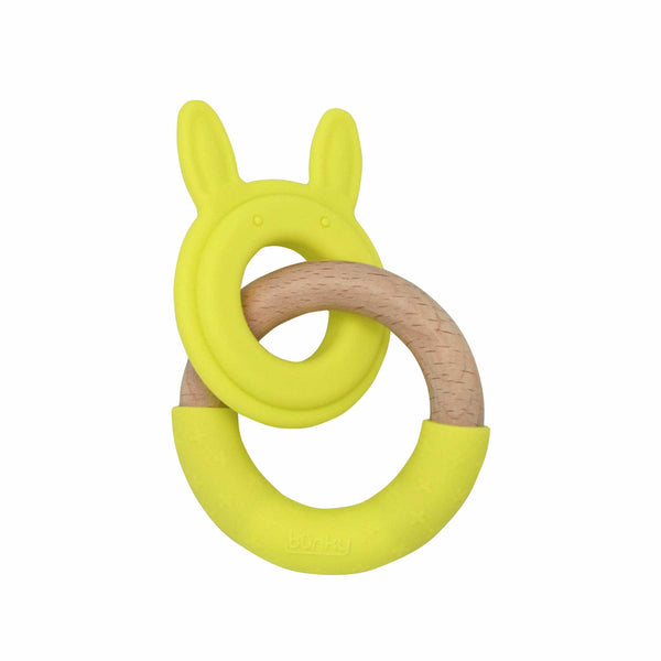 Bunny Teether || Kole | Buy Silicone + Wood Teethers and Teethers + Clips for Babies from bünky
